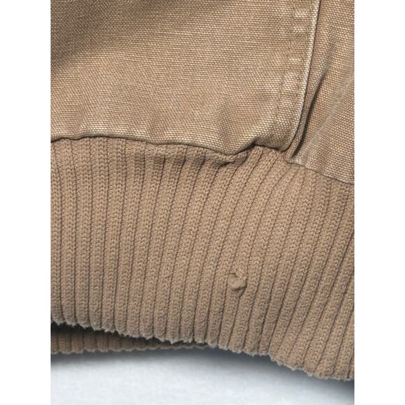 Carhartt Jacket Men 3XL Brown J130 SDL Duck Quilted Active Hood VTG Work Utility - Picture 2 of 10